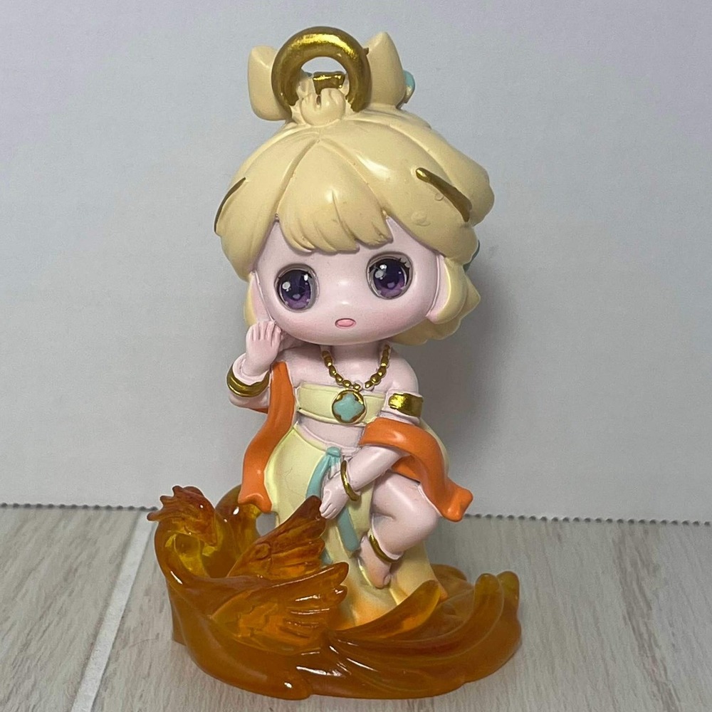 Changdong Craft Dunhuang Flying Celestial Sky Figure Huo Feng Yellow Orange Girl